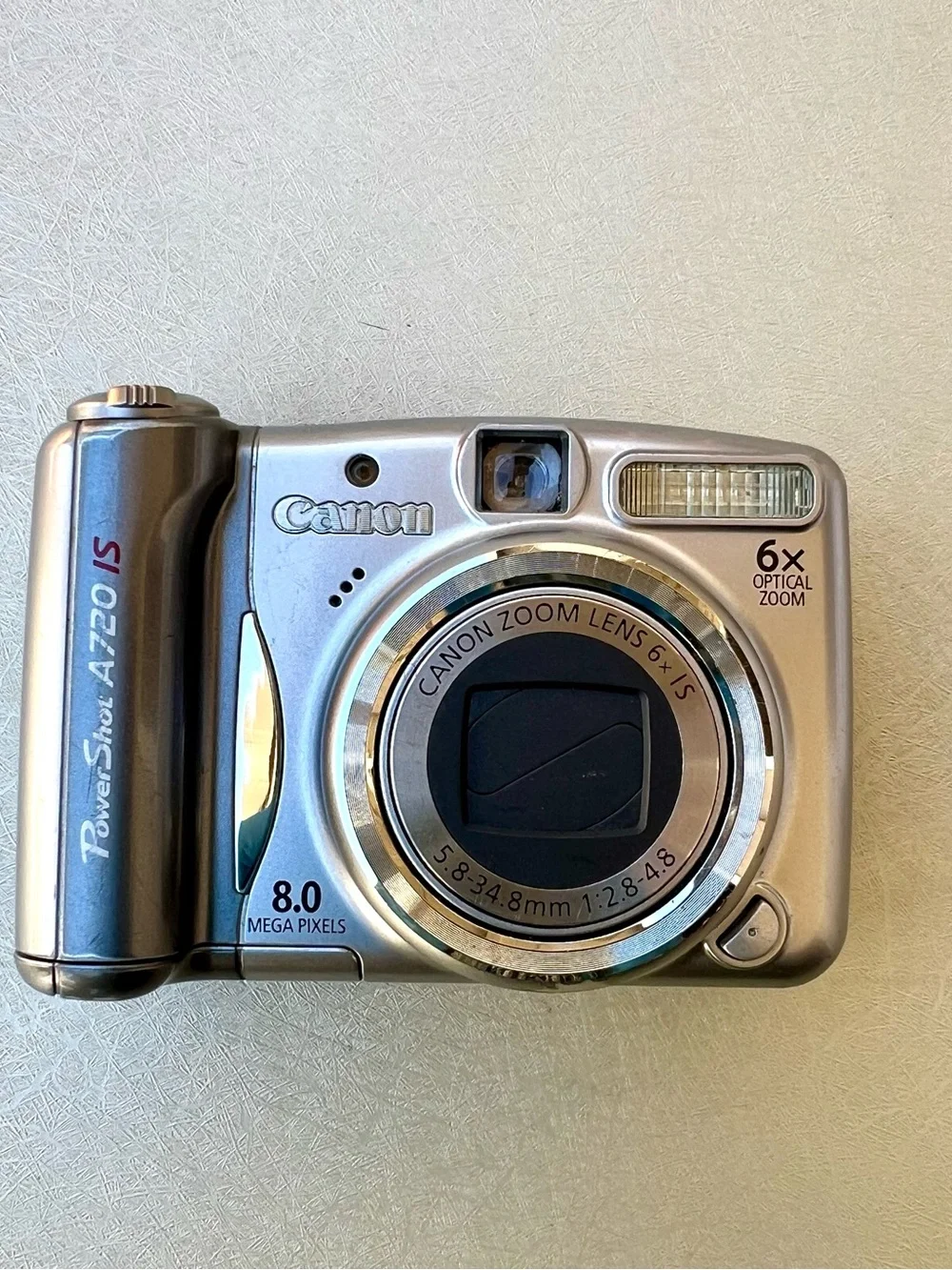 Vintage Canon PowerShot A720 IS 8.0MP Digital Camera - Tested Working